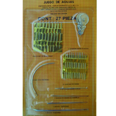 JUEGO de AGUJAS BLISTER C/27 PIEZAS