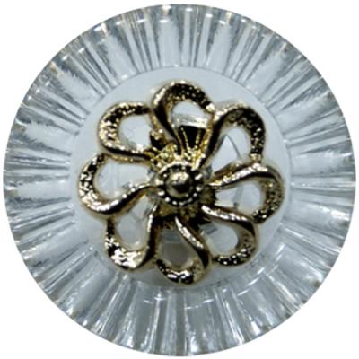  Botón Acrílico Transparente